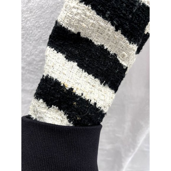 MSMG KNIT STRIPED BOMBER JACKET - Picture 5 of 6